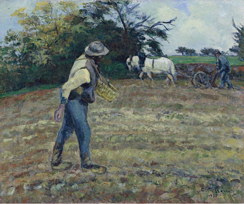 The Sower and the Ploughman, Montfoucault, 1875