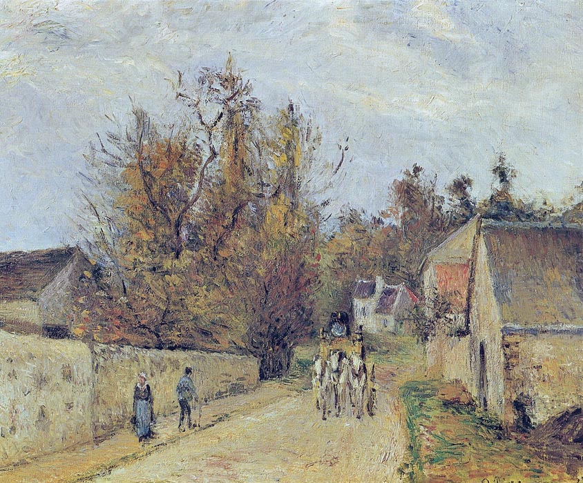 The Stage on the Road from Ennery to the Hermigate, Pontoise, 1877
