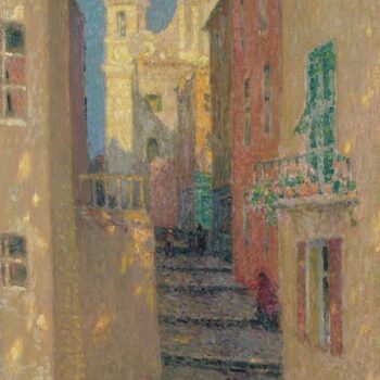 The Street to the Church, Villefranche-sur-Mer, 1928
