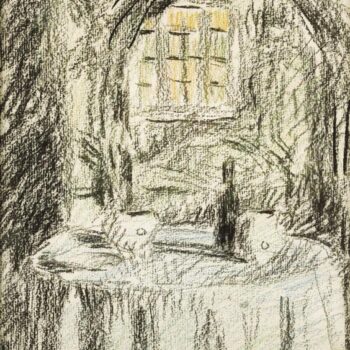 The Table in the Moonlight, Gerberoy, 1928
