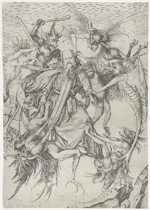 The Temptation of St. Anthony. 1470-1490