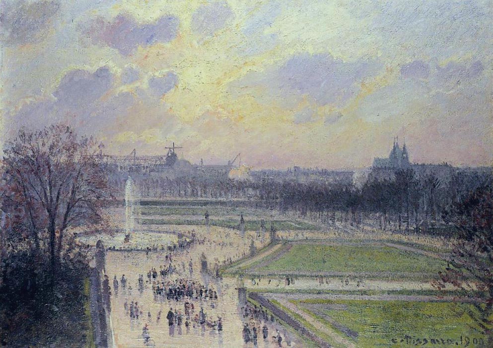 The Tuileries, Bassin - Afternoon, 1900