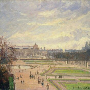 The Tuileries, Bassin - Evening, 1900
