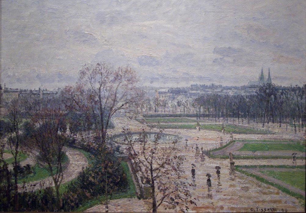 The Tuileries Garden, Raining, 1890