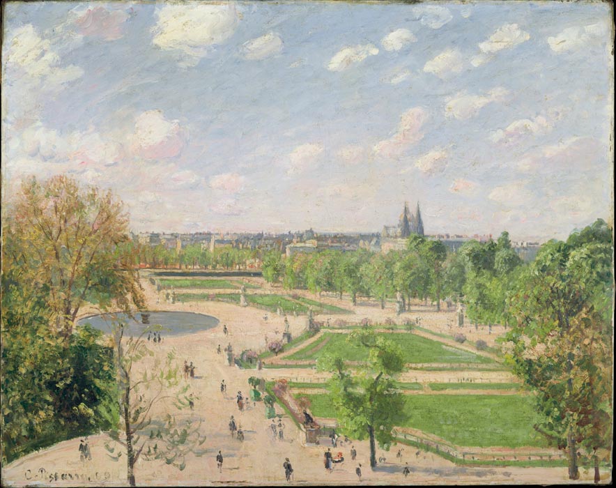 The Tuileries Gardens - Morning, Spring, Sun, 1899