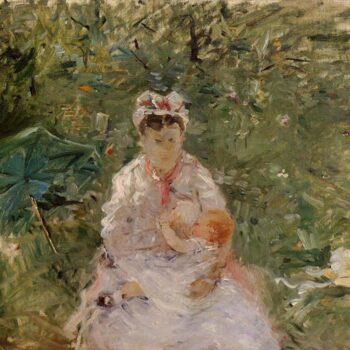 The Wet Nurse Angele Feeding Julie Manet - 1880