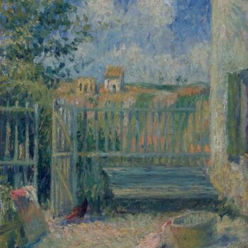 The Yard of Rondest House, Pontoise, 1880