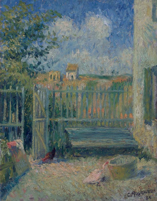The Yard of Rondest House, Pontoise, 1880