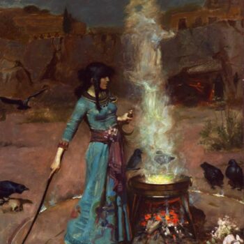 The magic circle, by John William Waterhouse
