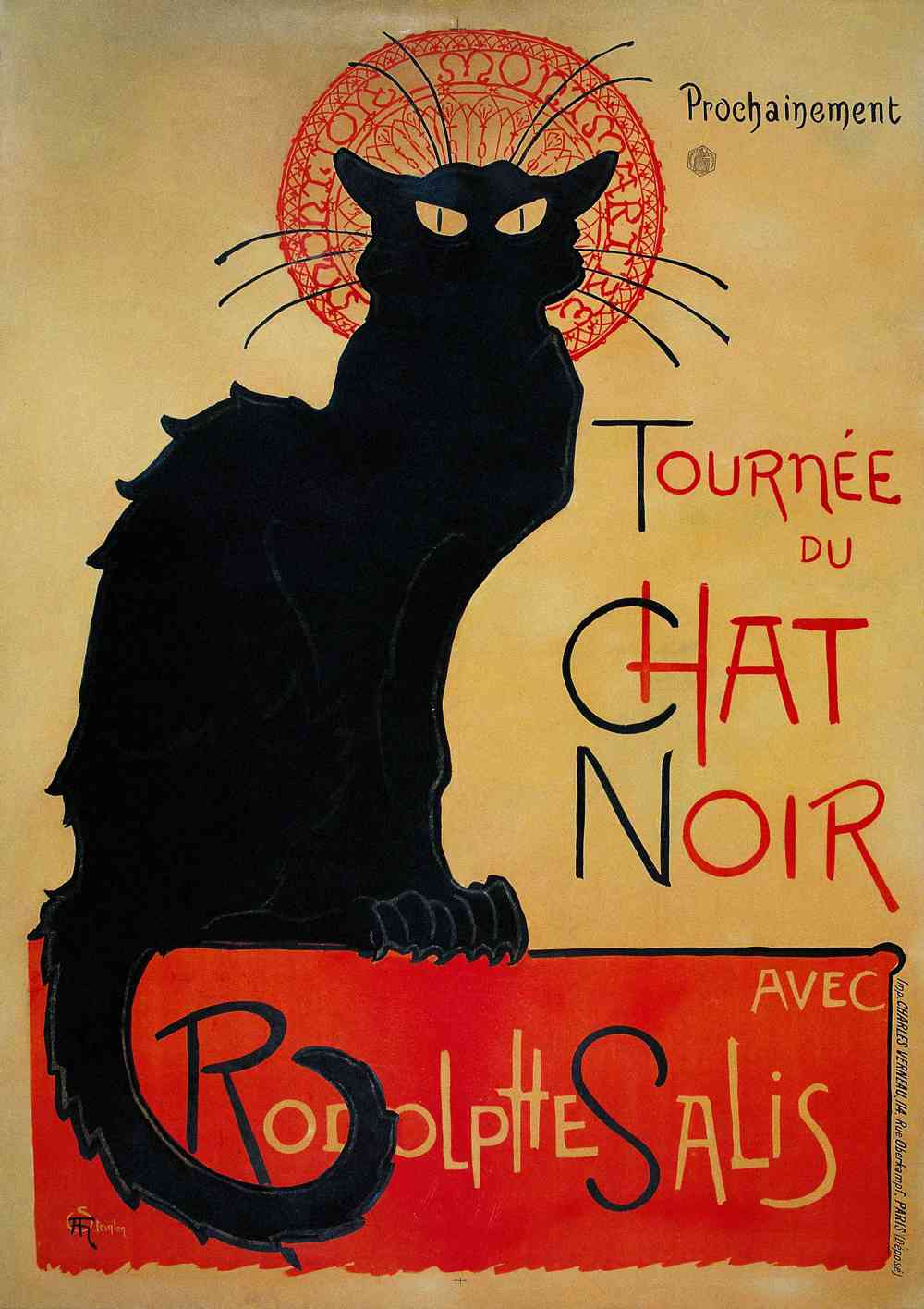 Theophile Steinlen - Tournee du Chat Noir