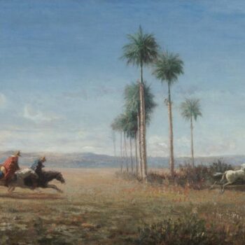 Three Horsemen Galloping by the Plain (Venezuela)