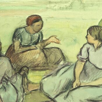 Three Peasant Women, Pissarro, 1890