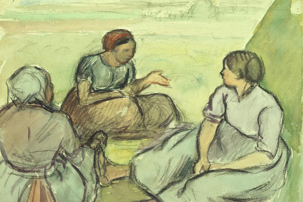 Three Peasant Women, Pissarro, 1890