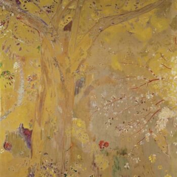 Tree against a Yellow Background