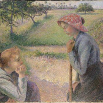 Two Peasant Woman Chatting, 1892