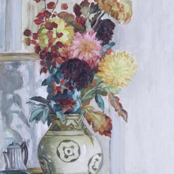 Vase of Chrysantemums