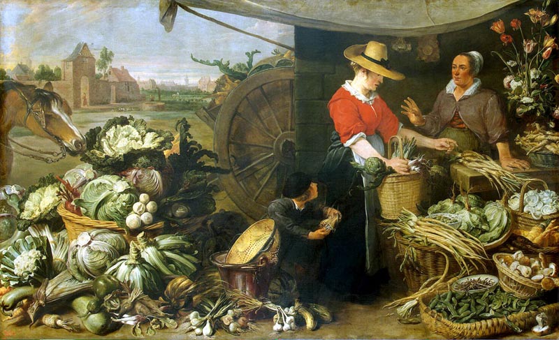 Vegetable shop - between 1618 and 1621