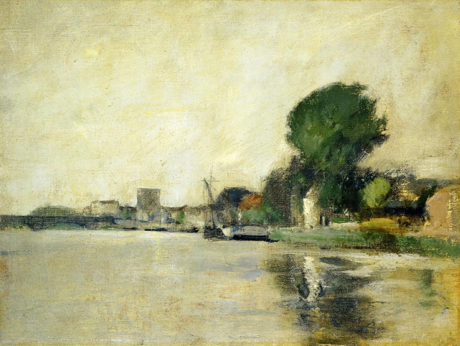 View along a River, 1883-85