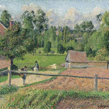 View from the Artist's Window, Eragny, 1885