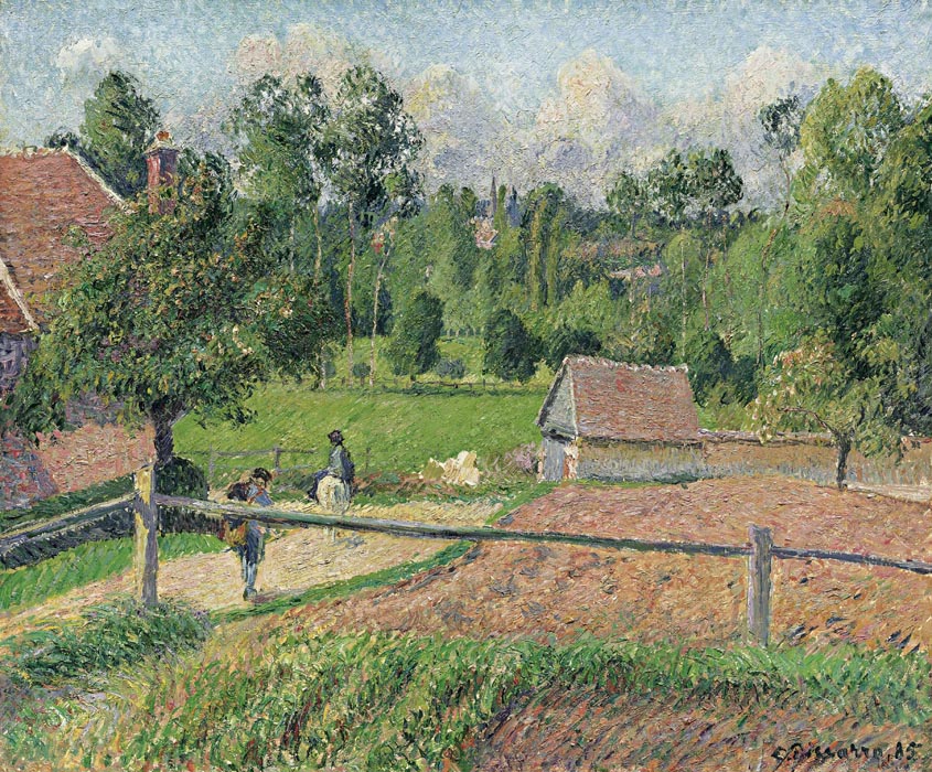 View from the Artist's Window, Eragny, 1885