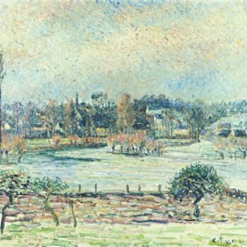 View of Bazincourt, Flood, Morning Effect, 1892