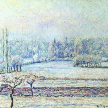View of Bazincourt, Frost, Morning, 1892