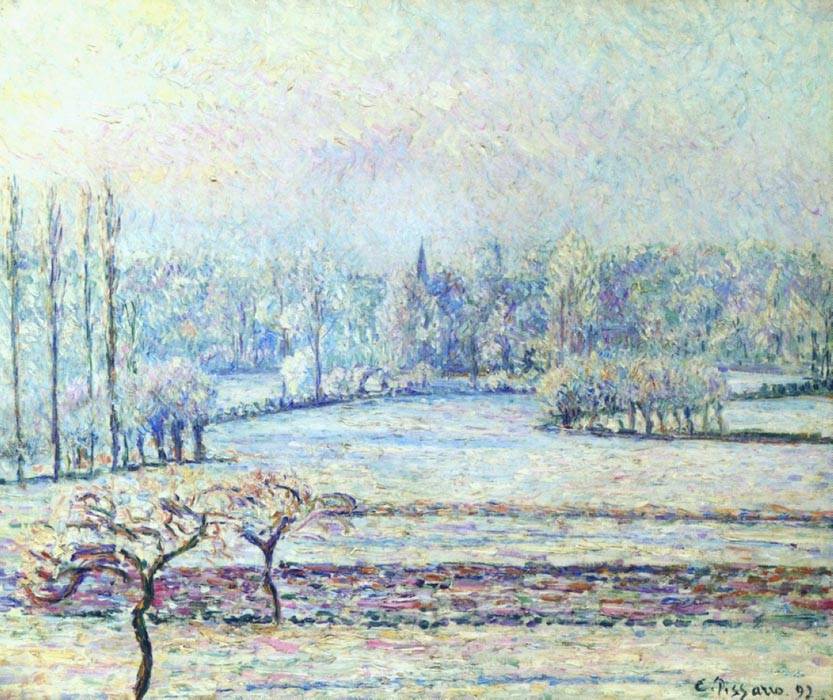 View of Bazincourt, Frost, Morning, 1892
