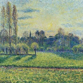 View of Bazincourt, Sunset, 1892