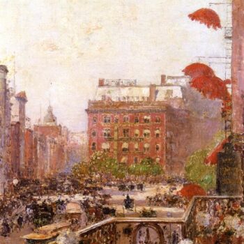 View of Broadway and Fifth Avenue, 1890