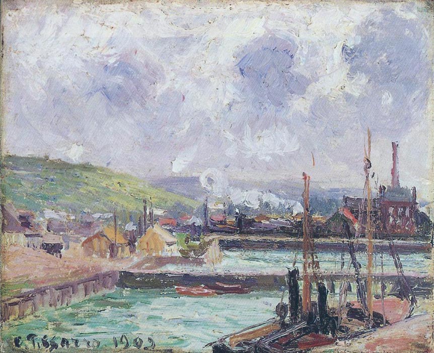 View of Duquesne and Berrigny Basins in Dieppe, 1902