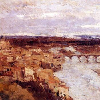 View of the Town of Pont du Chateau