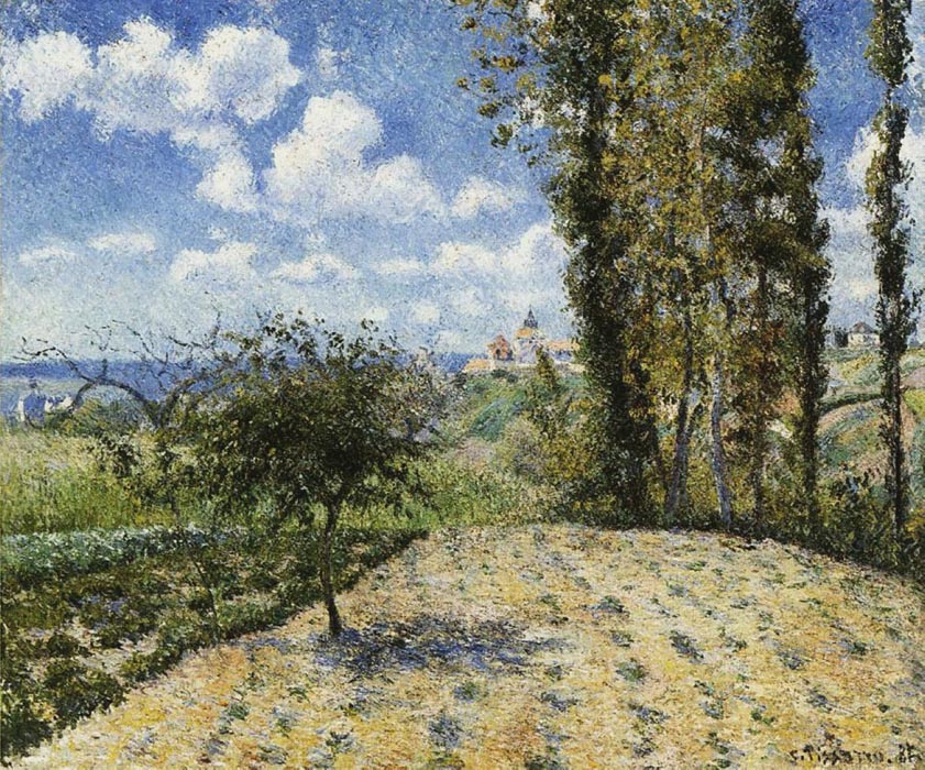 View toward the Pontoise Prison, 1881