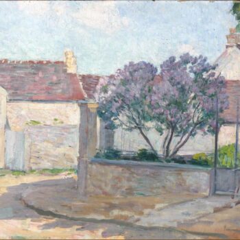Village Street in Anjou, 1900