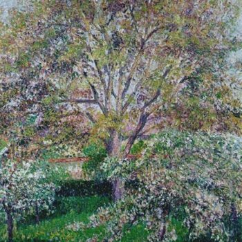 Wallnut and Apple Trees in Boom at Eragny, 1895