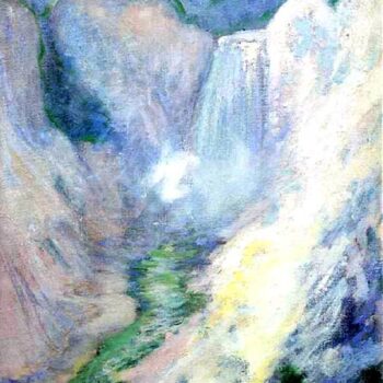 Waterfall in Yellowstone, 1895