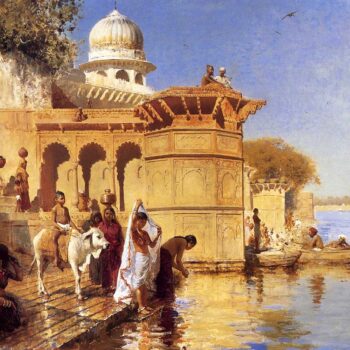 Edwin Lord Weeks - Along The Ghats Mathura