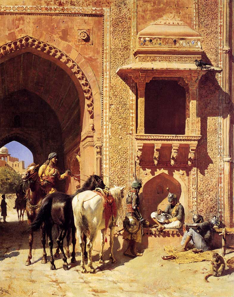 Edwin Lord Weeks - Gate Of The Fortress At Agra India