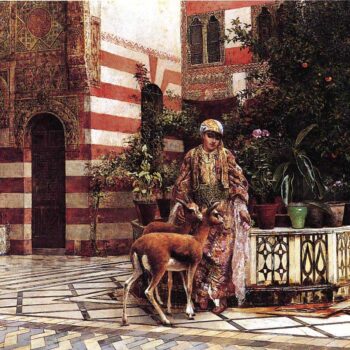Edwin Lord Weeks - Lord Girl in a Moorish Courtyard