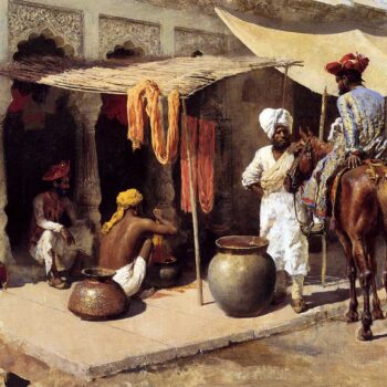 Edwin Lord Weeks - Outside An Indian Dye House