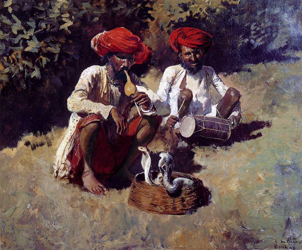 Edwin Lord Weeks - The Snake Charmers Bombay