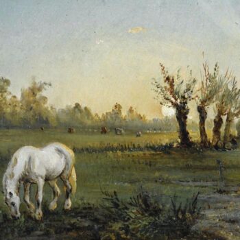 White Horse at the Meadow, 1856