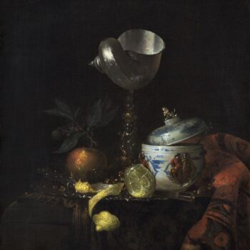 Willem Kalf follower. Still life with nautilus and Chinese Soup bowl - 1665
