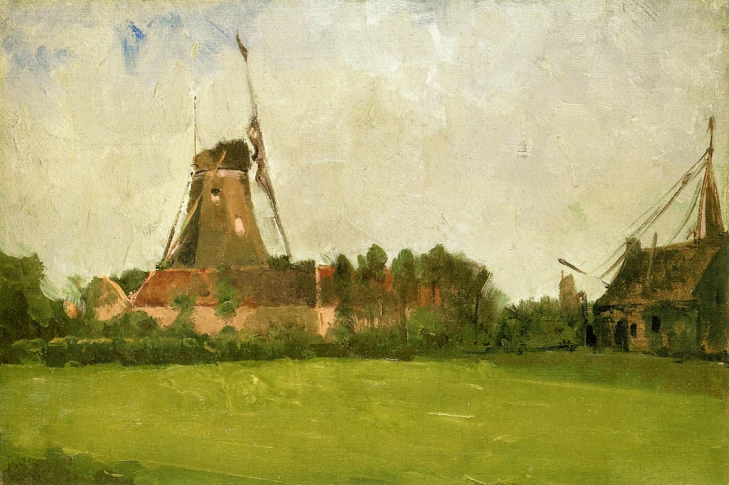 Windmill in the Dutch Countryside, 1881