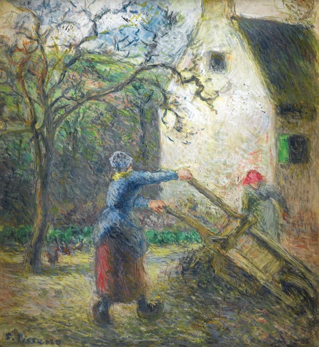 Woman Empting the Hand-Cart, 1880