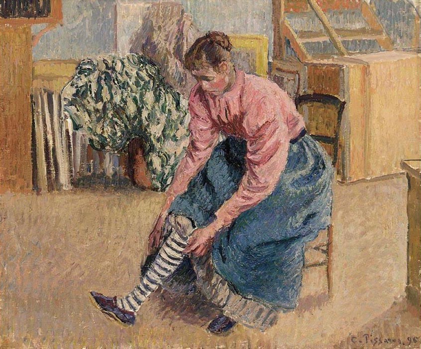 Woman Putting on Her Stockings, 1895