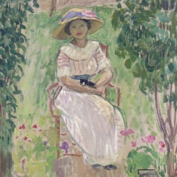 Woman Seated in the Garden