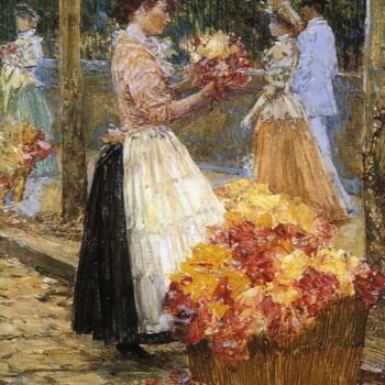 Woman Sellillng Flowers, 1888-89