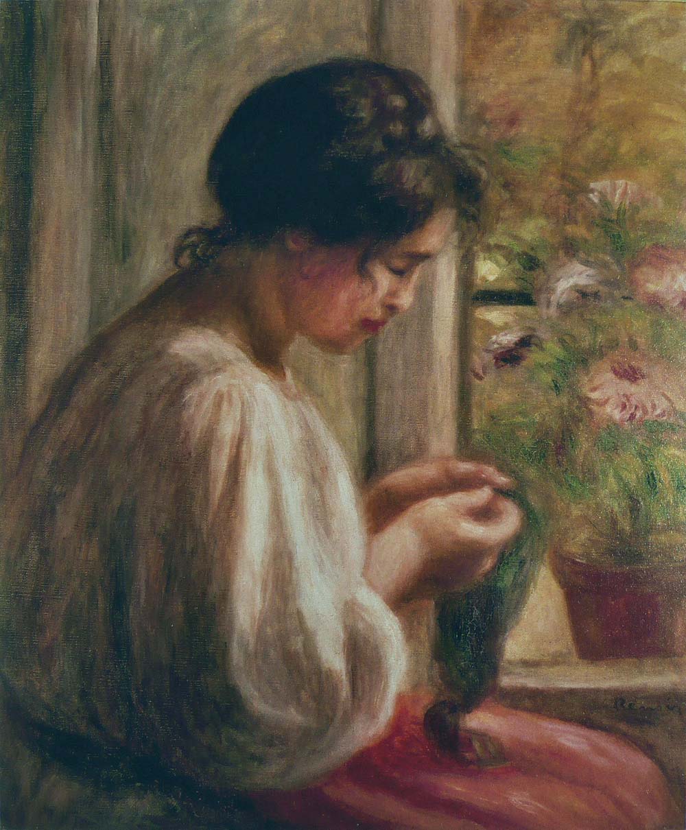 Woman Sewing by the Window, 1908