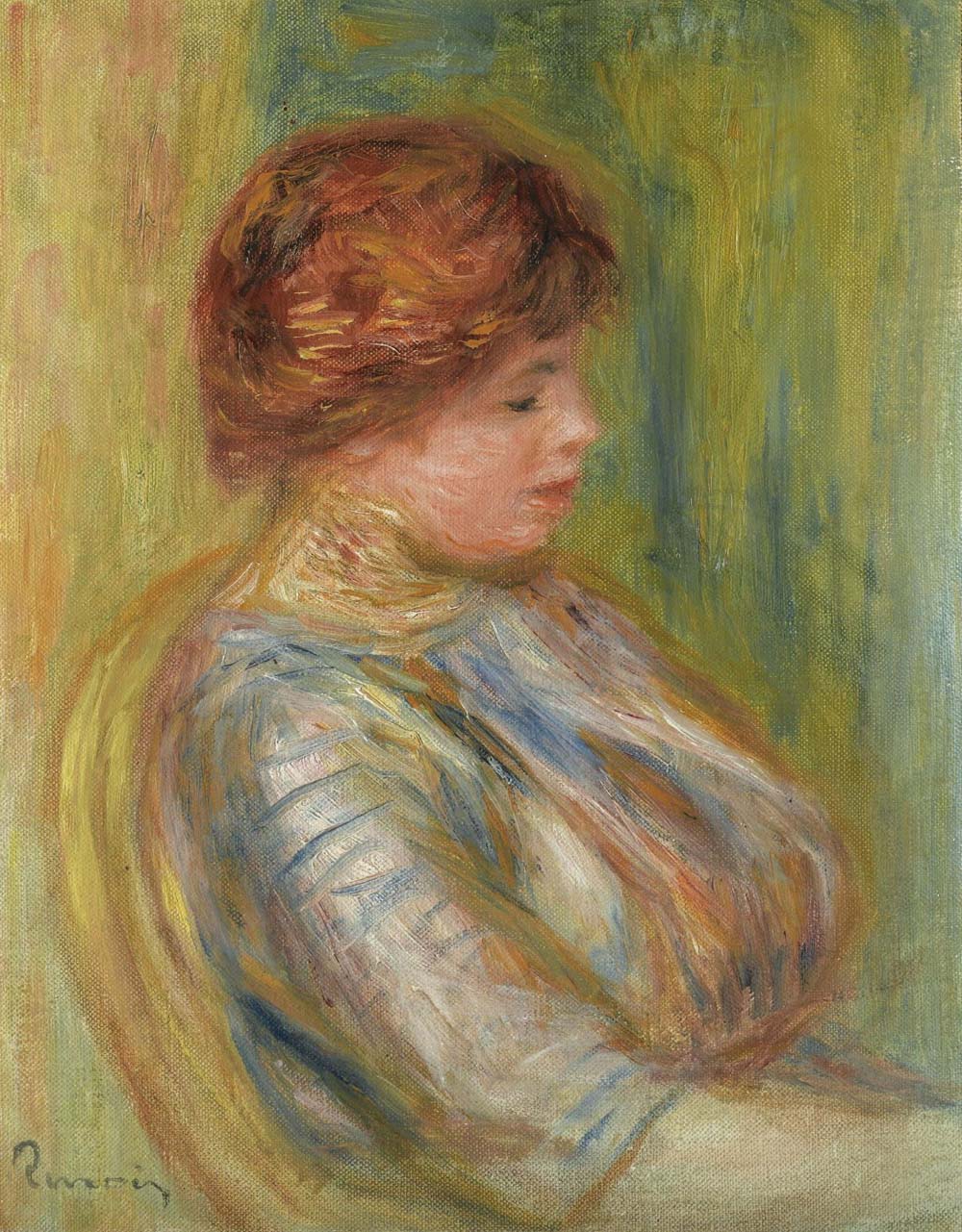 Woman Sitting in the Armchair