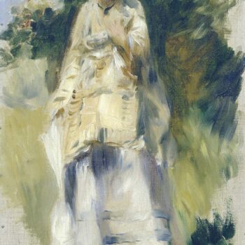 Woman Standing by a Tree, 1866